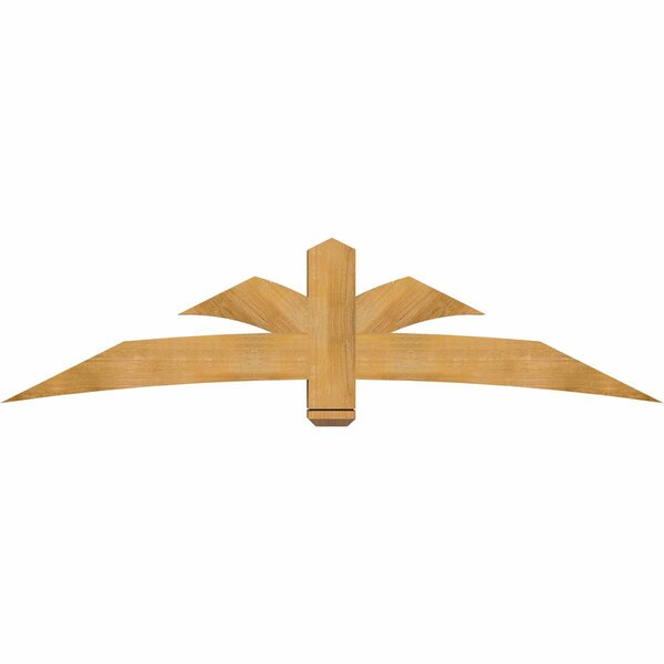 Ekena Millwork Davenport Rough Sawn Timber Gable Bracket, Western Red Cedar, 84"W x 21"H x 6"D x 6"F, 6/12 Pitch GBW084X21X0606DAV00RWR - main